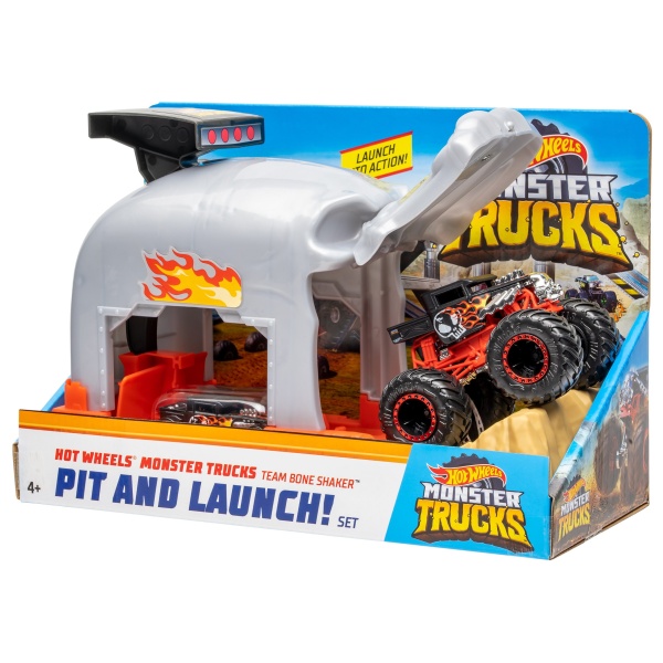 Hot Wheels Monster Trucks Garajul Lansator 4 Ani+ 33529478
